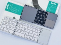 Boîtier en alliage métallique, clavier pliable, chargement de type C, mise en veille automatique, économie d'énergie, sans pilote, plug and play