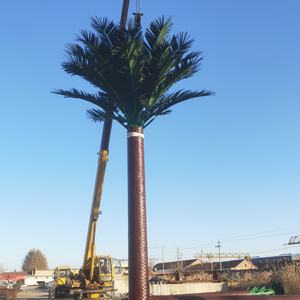 Torre de Telecomunicaciones Camuflada Tipo Palmera de 15-70m, Antena de Telecomunicaciones 5G BTS, Torre de Acero Monopolar con Mástil de Soporte GSM - Product Image 1