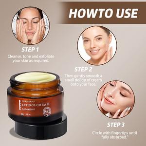 كريم الوجه للعناية بالبشرة ومكافحة الشيخوخة، كريم الريتينول لتفتيح وتبييض البشرة مع حمض الهيالورونيك - Product Image 6