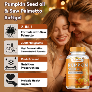 Capsule di Olio di Semi di Zucca Personalizzate con Saw Palmetto, Integratori per la Salute di Capelli, Pelle e Sistema Urinario - Product Image 2