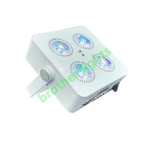 Mini 4x18W Led Battery Power Wireless <span class=keywords><strong>Dmx</strong></span> IR Remote Par Light Wedding Stage Light RGBWAUV White Battery Wireless LED - Product Image 2