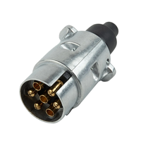 Adaptateur de prise électrique 12V 7 broches pour remorquage de remorque, connecteur de câblage, prise de remorquage