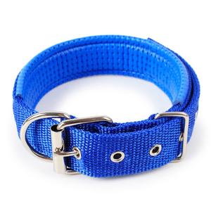 2023 grosir tali pelatihan nilon tahan lama massal Aksesori hewan kalung kalung khusus polos warna murni dapat disesuaikan kerah anjing kecil - Product Image 6