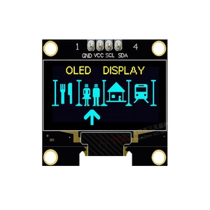 Écran <span class=keywords><strong>OLED</strong></span> monochrome 4 broches 0.96 pouces 128*64 Module LCD jaune-bleu avec interface IIC/I2C Modules E-Paper - Product Image 2