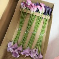 Fleurs artificielles Calla Lily au toucher réel, vente en gros, décoration de mariage à domicile, arrangement de fleurs artificielles