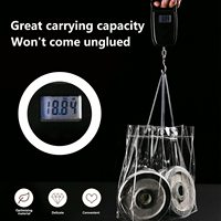 Sacs Cadeaux en Plastique Transparent Économiques avec Poignée, Sac Fourre-tout Réutilisable en PVC Transparent pour le Shopping