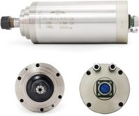 2.2kw ER20 refroidi à l'eau 220v/380v moteur de broche 4 roulements 24000 tr/min vitesse pour CNC routeur gravure sur bois BT30 joint de nez