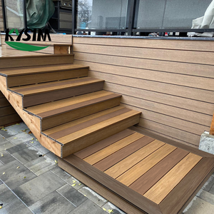 3D hạt gỗ bề mặt <span class=keywords><strong>decking</strong></span> bảng rắn đôi bên 2 tấn Màu sắc <span class=keywords><strong>WPC</strong></span> sàn ngoài trời - Product Image 3
