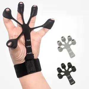 Potenciador de mão: exercitador de dedo ajustável e alongador de dedos; formação de força para escalada em pedras para aliviar a artrite