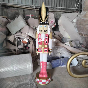 Nouvelle Décoration de Noël en Fibre de Verre, Grand <span class=keywords><strong>Casse</strong></span>-<span class=keywords><strong>Noisette</strong></span> de 240 <span class=keywords><strong>cm</strong></span>, Soldat Jouet - Product Image 2