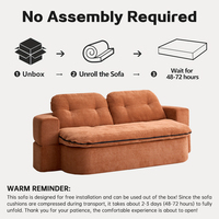 Cama de Día Tapizada Moderna con Compresión al Vacío, la Más Vendida en Alibaba, Ideal para Apartamentos Pequeños, Disponible en EE. UU.