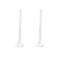 Accesorios para Pendientes DIY Bowei, Plástico Transparente Invisible, Fornituras Planas para Joyería