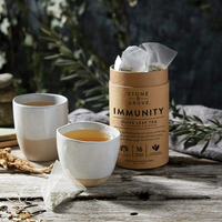 Emballage personnalisé en tube de papier kraft de qualité alimentaire, boîte de luxe en carton, tube cylindrique pour emballage de thé