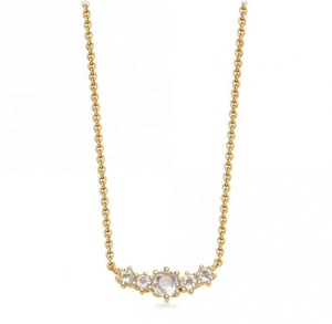 Customized18k mạ Vàng 925 Sterling bạc <span class=keywords><strong>Ruby</strong></span> đá quý Vòng cổ có thể điều chỉnh chiều dài cho phụ nữ - Product Image 3