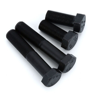 ตัวยึดสกรูหัวหกเหลี่ยมแบบ12.9ตัวยึดเหล็กกล้าคาร์บอน DIN933 DIN931งาน OEM 8.8 - Product Image 3