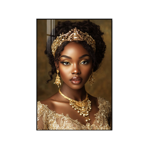 Quadri Decorativi Stampati con Cornice Dorata di Donne Nere Moderne per Camera da Letto all'Ingrosso - Product Image 4