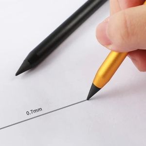 BECOL nouveau Design créatif pas besoin aiguisé HB crayons de luxe sans encre infini stylo d'écriture en métal crayon éternel pour les étudiants - Product Image 6