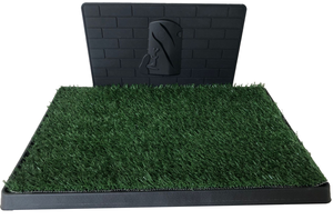 Venda quente personalizado Indoor/Outdoor Dog Potty Tray Alta qualidade Eco-Friendly plástico Pet Potty Toilet com parede - Product Image 6