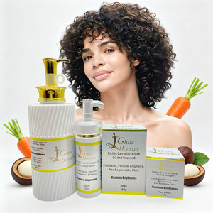 Set de Productos para el Cuidado de la Piel con Máxima Iluminación, Aceite de Zanahoria Rico en Vitamina E, Manteca de Karité, Antienvejecimiento, Elimina Manchas Oscuras en Áreas Oscuras - Product Image 3