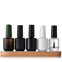 Flacon vide en verre BZY pour vernis à ongles et mascara 15 ml avec pinceau, anti-déversement, conception personnalisée, sérigraphie, vente en gros depuis Jiangsu