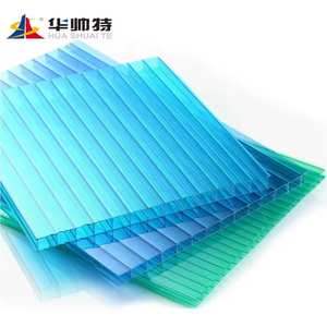 Plaque <span class=keywords><strong>de</strong></span> toiture creuse en <span class=keywords><strong>polycarbonate</strong></span> brun HUASHUAITE avec protection <span class=keywords><strong>UV</strong></span> pour couverture - Product Image 1