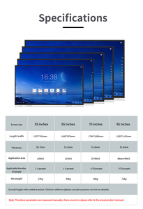 55/65/75/86 Inch <strong>Interactive</strong> Smart White <strong>Board</strong> HD Focus <strong>Interactive</strong> <strong>LCD</strong> Display for Meeting Equipment <strong>Interactive</strong> Whiteboard - Product Image 4