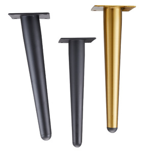 Furniture <b>Leg</b> 201 Stainless Steel Tapered Feet Gold Plated Easy Installation <b>Sofa</b> Support - Product Image 5