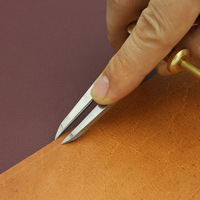 Compas réglables jauges bricolage artisanat ligne jauge de marquage en cuir outil aile diviseur maroquinerie rotatif jauge à gratter