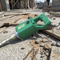 AJZN Hocheffizienter Motorbetriebener Betonvibrator 1000W Leistung für Straßenbau Oberflächenarbeiten 220V 10kg 1-Jahres-Garantie