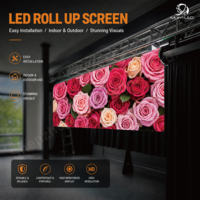 Écran LED d'extérieur enroulable GOB Muen IndoorP3.91 P1.25 P2.6, écran pliable pour salle d'exposition extérieure