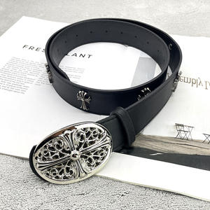 Модные ремни в стиле хип-хоп и панк, винтажные классические ремни с крестом, дизайнерские ремни для мужчин, украшения для джинсов, унисекс, подарок - Product Image 3