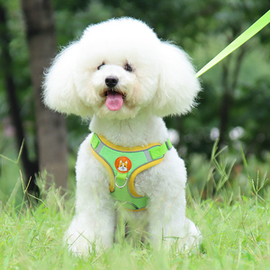 Adjustable Soft Padded Polyester No-Choke Pet Harness Breathable Reflective Oxford Vest Rivet Easy Control Handle Solid Large - Product Image 1