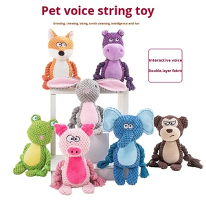 Juguetes de Peluche para Perros y Gatos, Juguetes Interactivos de Cuerda de Algodón para Masticar, para Cachorros y Perros Pequeños, para Limpiar los Dientes y Entrenar - Product Image 2