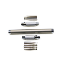 BIN Nail Salon Fournitures Strass Picker Dotting Pen Double Ened Matel Poignée Manucure Nail Art DIY Décoration Outil