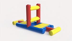 AquaWall, Juego Inflable de Obstáculos para Parques Acuáticos, Fiestas en la Piscina y Actividades Acuáticas para Niños - Product Image 4