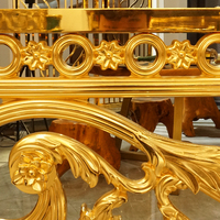 Balustres en laiton sculpté métallique de style royal personnalisés, garde-corps d'escalier, balustrades, rampes, utilisation intérieure, hôtel, style européen, balcon chinois, mur