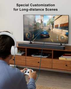 Cable de Audio Auxiliar de Alta Fidelidad de 3.5mm TRS, Macho a Macho, con Trenzado de Nailon, Conector Estéreo (1/8") para Auto, Auriculares, Altavoces - Product Image 3