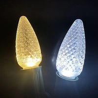 Guirlandes lumineuses LED C9 de Noël de qualité commerciale, étanches IP65, à intensité variable, avec garantie de 2 ans