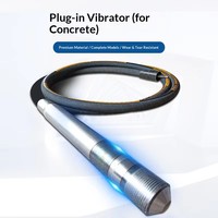 Sonderangebot: Betonvibrator-Schlauch, elektrischer Gummi-Betonvibrator mit 1,5 m galvanisiertem Schaft, Vibrationswerkzeug für Bauarbeiten