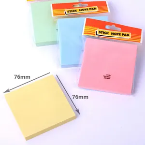 Sticky Notes 3x3inch Self-Stick Note Pastel Color Memo Pad Sticky Note Supplier