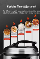 Harga Pabrik Steamer Listrik 11 Menu Preset 6L Digital Slow Smart Pressure Cooker Rice Cooker Listrik