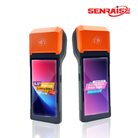 Terminal de point de vente mobile Senraise H10P 4G 3+32 Go GSM 5,5 pouces portable NFC Android 14 avec imprimante thermique 80 mm et écran HD 8 cœurs