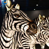 SGTL42 Lebensechte handgemachte Zebra-förmige Laterne Tier Seiden laterne Festival Laterne zum Verkauf
