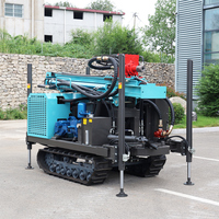 Foreuse de puits d'eau SM300 300m sur chenilles en caoutchouc avec moteur diesel