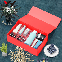 Boîtes cadeaux magnétiques pliables en gros avec logo personnalisé, boîtes en papier roses avec ruban pour cosmétiques