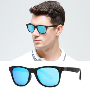 Lunettes de soleil polarisées carrées classiques pour hommes, prêtes à l'emploi, pour le cyclisme en extérieur, protection UV, pour le sport et la conduite - Product Image 1