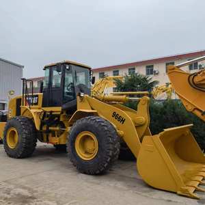 Chargeur utilisé de roue CAT 966H CATERPILLAR chargeur d'embout avant 6Ton haute performance fiable 4x4 matériel de construction d'occasion - Product Image 4