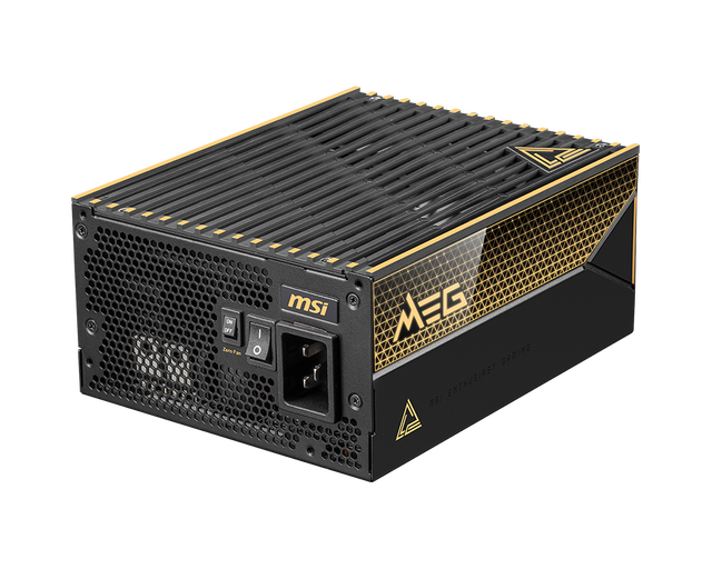 M SI MEG Ai1600T PCIE5 1600W 80+ Titanium Full Modular ATX 3.1 Power Supply