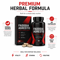 Complément Premium Fadogia Agrestis pour Hommes 1200mg Extrait Pur de Tige Capsules Énergie Vitalité Qualité Export en Vrac