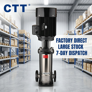 Pompe centrifuge verticale multi-étages en acier inoxydable 304 de 2,2 kW pour l'alimentation en eau industrielle des immeubles de grande hauteur (OEM) - Product Image 4